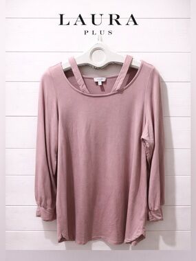 NWOT Laura plus pink sweater size  X